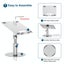360 Rotating Lifting Aluminum Alloy Laptop Bracket Silver Carousel 5
