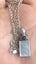Incredible Sterling Silver MOP and Purple Stone Pendant w/ STG Chain - 429 Carousel 3