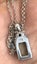 Incredible Sterling Silver MOP and Purple Stone Pendant w/ STG Chain - 429 Carousel 4