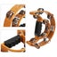 half moon handbell Double Row Handbell Tambourine Metal Jingles with Ergonomic Carousel 4