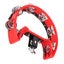 single row hand tambourine tambourine with jingle bells handheld percussion drum Carousel 5