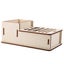 leather tool rack Multi Hole DIY Craft Tool Storage Wooden Holder Basswood Carousel 3