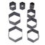 hollow punch cutter 8pcs Leather Punching Mold DIY Hexagonal Shape Sharpness Carousel 3