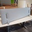 Desk mounted privacy partition-Grey Carousel 1
