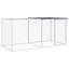 Chicken Cage with Roof Anthracite 203x98x90 Cm Galvanised Steel Tonkbtk Carousel 8