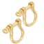u shackle 2 Set Anchor Shackle Pure Brass U Type Fob Key Ring Hook Golden Carousel 4
