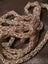Vintage Silvertone Woven Wire Chain Necklace Carousel 2