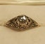 Antique Gold Rose Cut Diamond Enamel Ring Carousel 4