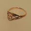 Antique Gold Rose Cut Diamond Enamel Ring Carousel 6