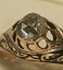Antique Gold Rose Cut Diamond Enamel Ring Carousel 9