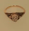 Antique Gold Rose Cut Diamond Enamel Ring Carousel 10
