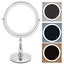 led lighted makeup mirror 8in LED Makeup Mirror Double Sided Touching Switch Carousel 6