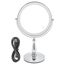 led lighted makeup mirror 8in LED Makeup Mirror Double Sided Touching Switch Carousel 8