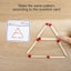 Montessori Matches Puzzles Game Wooden Toys DIY Math Geometry Board Carousel 5