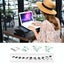 Portable 360 Degree Adjustable Foldable Aluminium Alloy Desk Stand with Doubl... Carousel 3
