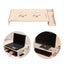 Elevated Wood Computer Monitor Stand Riser Laptop Shelf Desk Organizer with K... Carousel 4