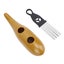 guiro instrument Guiro Instrument Stainless Steel and ABS Coffee Color Fish Carousel 4