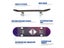 Skateboarders 80cm/31" Beginner Adult Kids Maple Complete Skate Board Cool Carousel 5