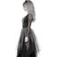 Graveyard Bride Costume Adult Grey Veil Carousel 3