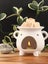 White Pentagram Cauldron Oil Burner Carousel 1