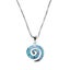 925 Sterling Silver Koru Necklace "Amiria" (Blue) Carousel 5