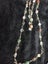 Vintage copper & red crystal necklace silver w blue agate discs caged gemstones Carousel 16