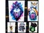 Magical Forest Jaguar Tree Panther Leopard Heart Tattoo Stickers Carousel 3