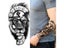 1pc Lion Men Waterproof Temporary Tattoo Black Transfer Clock Carousel 3