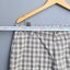 Oxford trouser pants mens size 34 cream checked tartan retro style Carousel 3