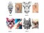 1 Sheet Colorful Drawing Temporary Tattoo Women Men Body Art Owl Design KM-014 Carousel 5