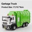 1/50 Diecast Engineer Sanitation Garbage Transportation Alloy Car Carousel 7
