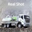 1/32 Scale Urban Green Maintenance Car Toy Model Alloy Body Rubber Carousel 7