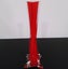 LOVELY VINTAGE RED GLASS VASE Carousel 2