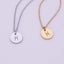 Personalised Round Disc Necklace - Zodiac & Birthstone Carousel 1