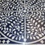 Bone Inlay Scroll Vine Cabinet in Blue Carousel 9