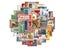 10/30/50pcs Vintage Retro Travel Stamp Stickers DIY Sticker Decals Carousel 3