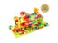 84-504PCS Marble Race Run Blocks Maze Ball Track Toy Compatible City Building Carousel 1