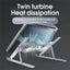 Pro Ambient Light Foldable Fan Cooling Laptop Aluminum Alloy Heightening Stand Carousel 11
