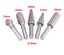 5pcs Woodworking Steel Rotary Rasp File 1/4" Shank Rotor Craft Files Rasp CHK29M Carousel 5