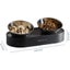 New Stainless Steel Non-Slip Pet Bowl Double Feeder 15 Degree Adjustable CHK29M Carousel 8