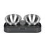 New Stainless Steel Non-Slip Pet Bowl Double Feeder 15 Degree Adjustable CHK29M Carousel 2
