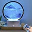 RGB 16 Colors 3D Moving Sand Art Frame Led Sandscape Lamp Hourglass Night CHK29M Carousel 8
