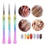 nail art liner brush nail gel painting brush painting nail brushes 3pcs Nail Art Carousel 7