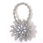 Flower Shaped Magnet Curtain Tieback Rings Spring Rhinestone Steel Wire M CHK29M Carousel 10