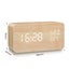 Alarm Clock LED Digital Wooden USB/AAA Powered Table Watch With Temperatu CHK29M Carousel 7