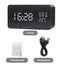 Alarm Clock LED Digital Wooden USB/AAA Powered Table Watch With Temperatu CHK29M Carousel 8