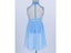 Kid Girls Ballet Leotard Dress Sleeveless Ruched Chiffon Bodice Caged Back Carousel 5