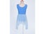 Kid Girls Ballet Leotard Dress Sleeveless Ruched Chiffon Bodice Caged Back Carousel 7