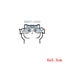 Hippie Cat Applique Heat Transfer For Kid Clothes DIY Owl Rabbit Iron-On CHK29M Carousel 14
