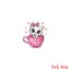 Hippie Cat Applique Heat Transfer For Kid Clothes DIY Owl Rabbit Iron-On CHK29M Carousel 4